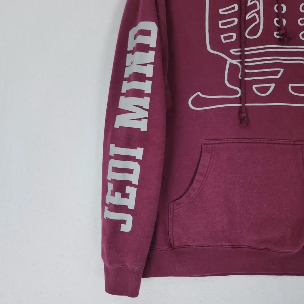Jedi Mind Tricks Sweater Mens Large Burgundy Est 1996 Hip Hop Hoodie Pullover - Picture 3 of 14